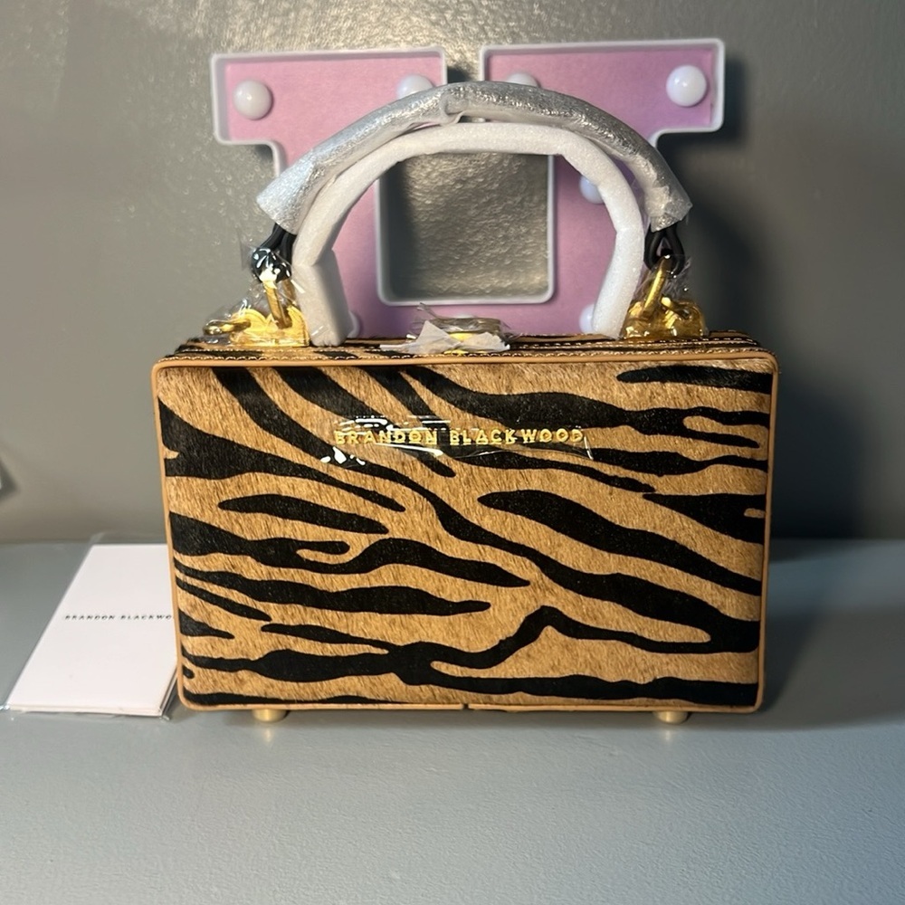 Brandon Blackwood Zebra Pony Hair Slim Trunk
